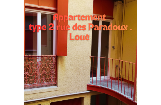 Appartement type 2 de 37 m2
